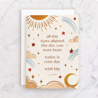 Stars Aligned Individual Birthday Greeting Cards