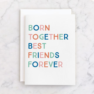Forever Twins Individual Birthday Greeting Cards