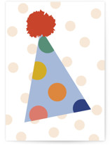 Time to Party Hat Individual Birthday Greeting Cards