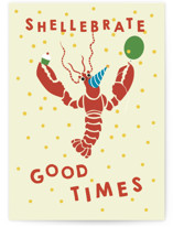 Party like a Lob-Star Individual Birthday Greeting Cards