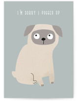 Pugged Up Individual Blank Greeting Cards