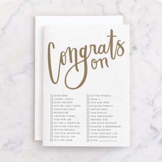 All-Purpose Congrats Individual Congrats Greeting Cards