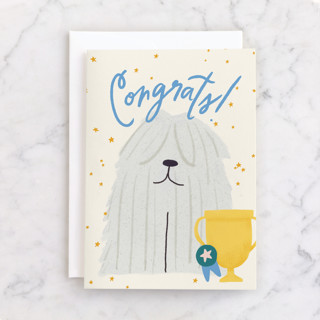 Top Dog Individual Congrats Greeting Cards