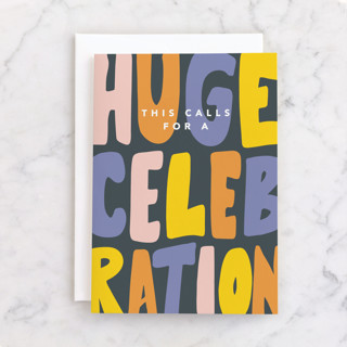 Huge celebration Individual Congrats Greeting Cards