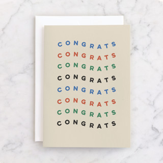 congrats wave Individual Congrats Greeting Cards