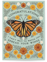 Spread Your Wings Individual Congrats Greeting Cards