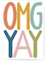OMG YAY Individual Congrats Greeting Cards