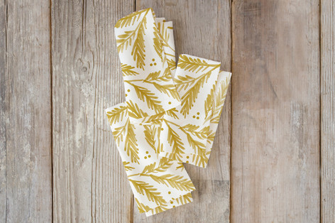 Watercolor Pines Dinner Napkins