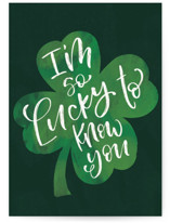 Lucky To Know You Individual Seasonal Greeting Cards
