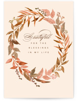 Blessed and grateful Individual Seasonal Greeting Cards