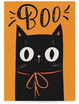 Boo cat Individual Seasonal Greeting Cards