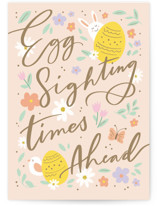 Egg hunting pun Individual Seasonal Greeting Cards