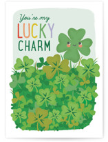 lucky clover Individual Seasonal Greeting Cards