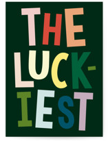 The Luckiest Individual Seasonal Greeting Cards