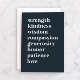 Dad Qualities Individual Father's Day Greeting Cards