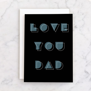 Geometric Individual Father's Day Greeting Cards
