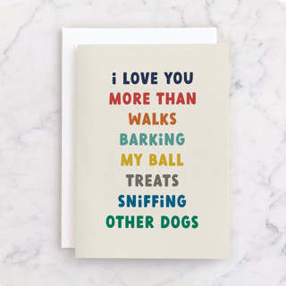 Puppy Love Individual Father's Day Greeting Cards