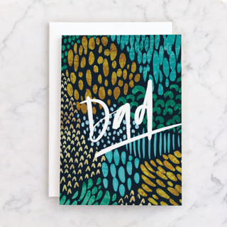 Bold Pattern Individual Father's Day Greeting Cards