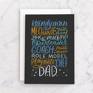 Dad Is Everything Individual Father's Day Greeting Cards