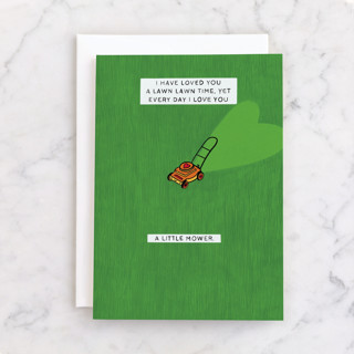 A Little Mower Individual Father's Day Greeting Cards