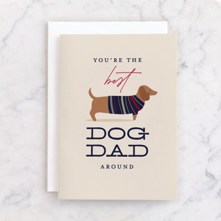 best dog dad Individual Father's Day Greeting Cards