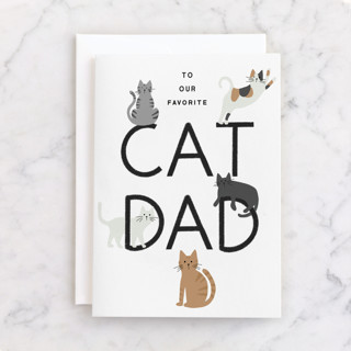 Cat Dad Individual Father's Day Greeting Cards