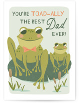 Toadally the best Dad Individual Father's Day Greeting Cards