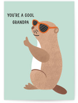 Cool grandpa prairie dog Individual Father's Day Greeting Cards