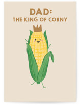 King of corny Individual Father's Day Greeting Cards