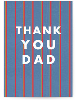 pinstripe Individual Father's Day Greeting Cards