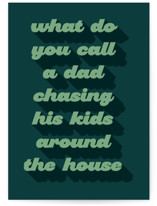 home run Individual Father's Day Greeting Cards