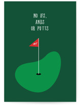 Ifs Ands or Putts Individual Father's Day Greeting Cards