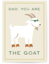 the goat Individual Father's Day Greeting Cards