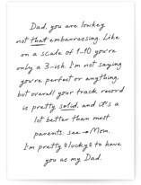 Teenspeak Individual Father's Day Greeting Cards