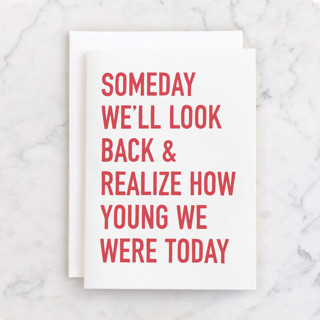 Young We Were Individual Masculine Birthday Greeting Cards