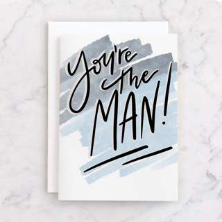 You're The Man Individual Masculine Birthday Greeting Cards