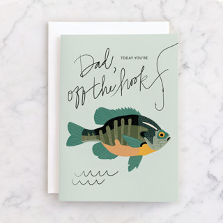 Off the Hook Individual Masculine Birthday Greeting Cards