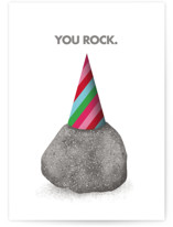 You Rock Individual Masculine Birthday Greeting Cards