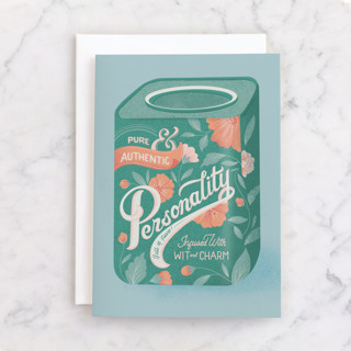 Vintage Tea Can Individual Feminine Birthday Greeting Cards