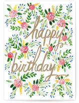 Floral Birthday Card