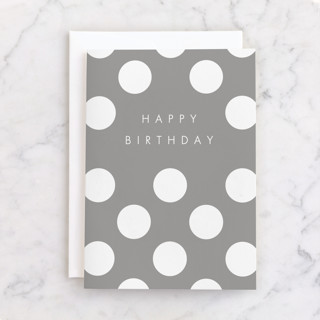 Polka Individual Feminine Birthday Greeting Cards