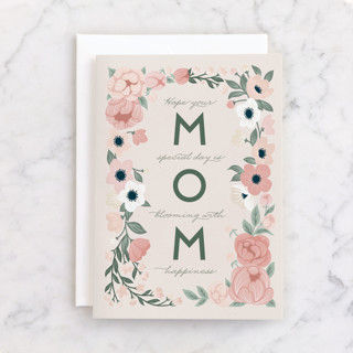 Blooming with happiness Individual Feminine Birthday Greeting Cards