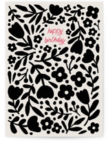 Fun Flowers Individual Feminine Birthday Greeting Cards