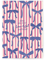 Bow-tiful Birthday Individual Feminine Birthday Greeting Cards