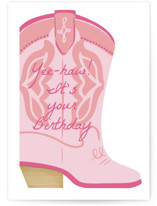 Yee-haw! Individual Feminine Birthday Greeting Cards