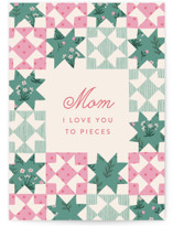 Quilted Individual Feminine Birthday Greeting Cards