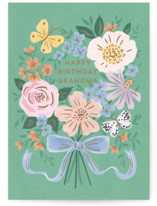 A Bouquet for You Individual Feminine Birthday Greeting Cards