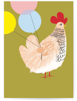 Chick Individual Feminine Birthday Greeting Cards