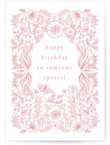 Floral Happiness Individual Feminine Birthday Greeting Cards