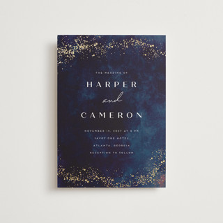 oponki Foil-Pressed Petite Wedding Invitations